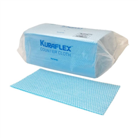 ผ้าอเนกประสงค์ Kuraflex Counter Cloth สีฟ้า 80 ชิ้น (ZNB-923-80PW)