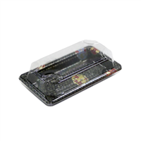 ถาดซูชิ ST-1 Sakura พร้อมฝา S  ขนาด 165x90x20(25) มม.