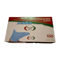 ถุงมือไนไตรสีฟ้า ไซส์ S (100 ชิ้น/แพ็ค)